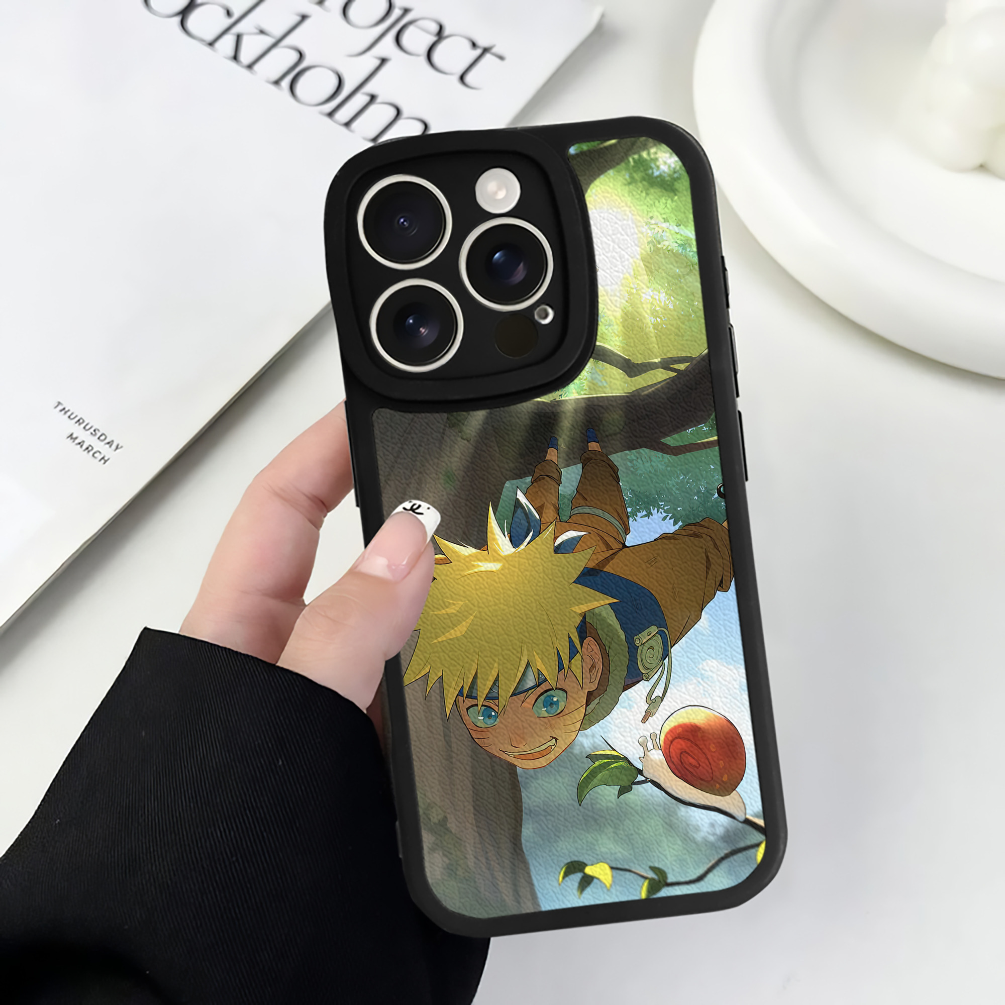 （画像用） NARUTO -ナルト- NARUTO -ナルト- 疾風伝 【iPhone 16シリーズ対応】シリコンスマホケース（レザー調） 材質：シリコン
